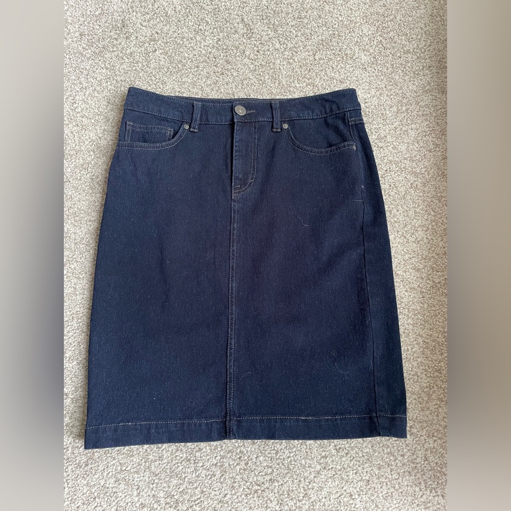 Style & Co. Blue Knee-Length Pencil Skirt
